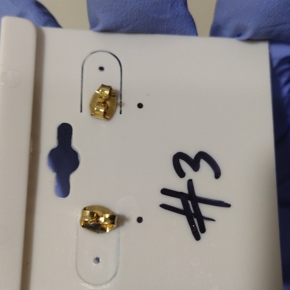 Women's Polished Gold-tone Off-White Long Beads Design Drop Dangle Earrings, #3 - Picture 4 of 4